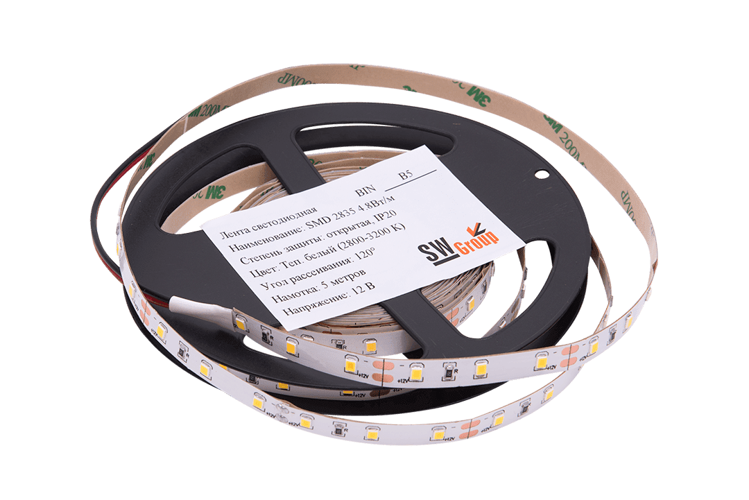 Светодиодная лента SWG SWG260-12-4.8-WW 001694