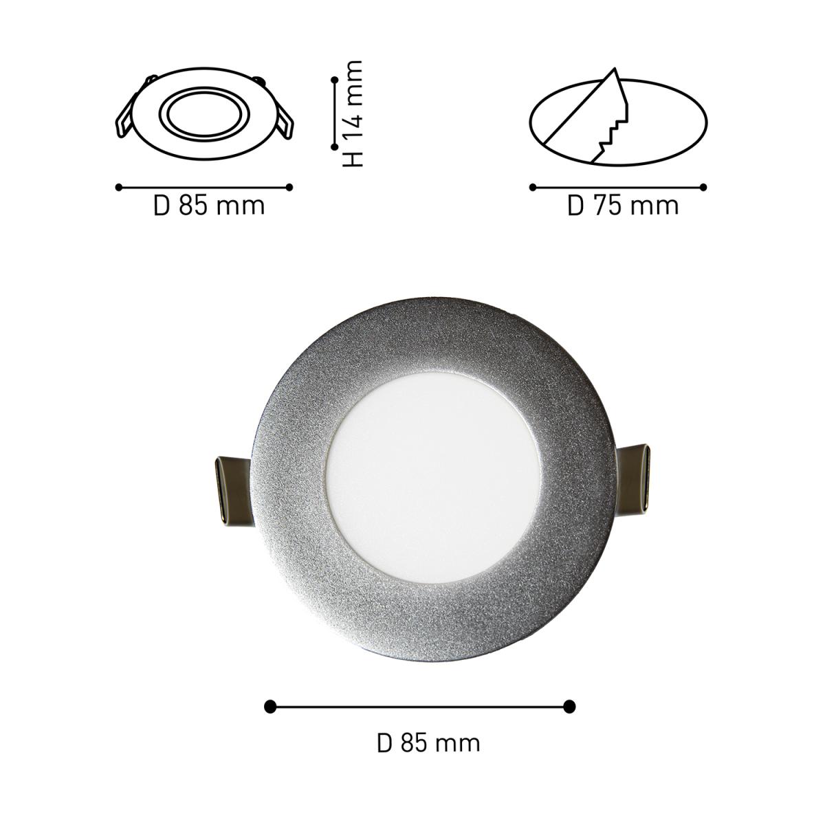 Встраиваемый светильник Favourite Flashled  (в комлекте 3 шт) 1660-3C