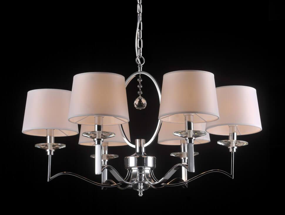 Подвесная люстра Lumien Hall Меган 4036/8P-BK-CR