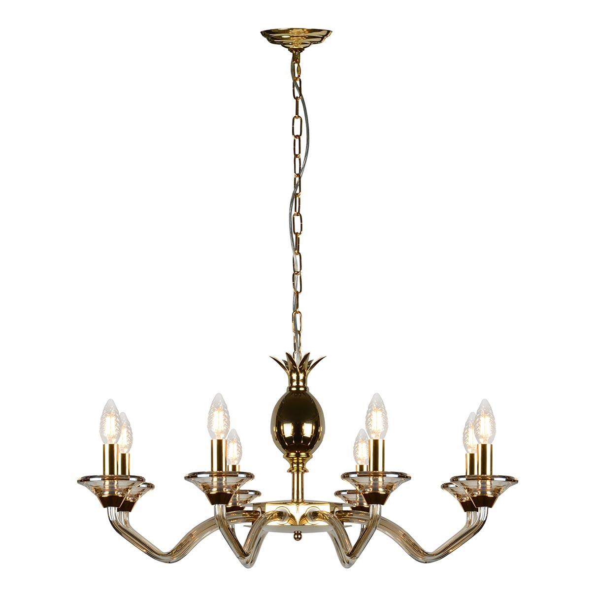 Подвесная люстра iLamp Flo YT2049-8 GD+COG