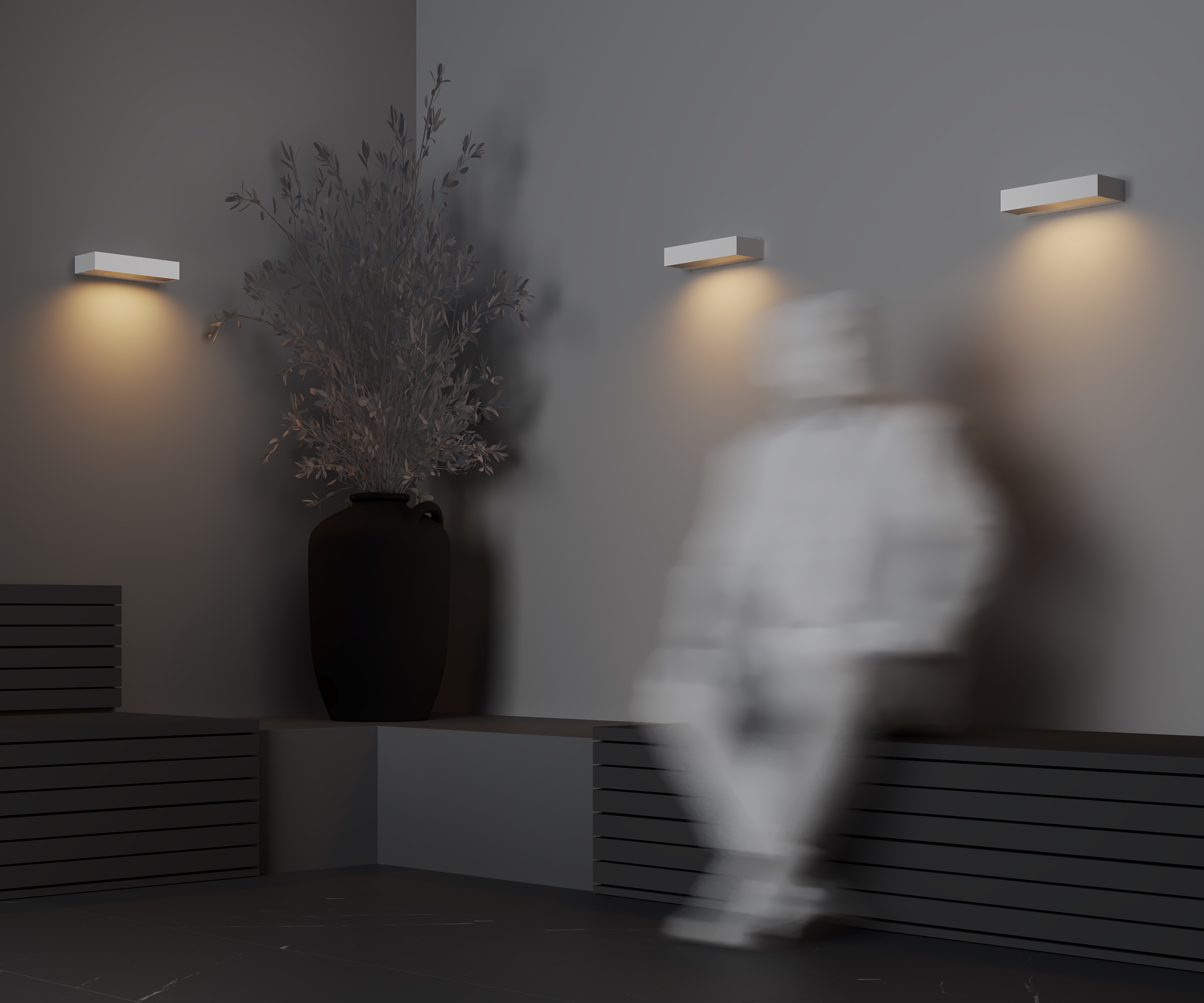 Уличный настенный светильник Maytoni Lot O428WL-L10W3K