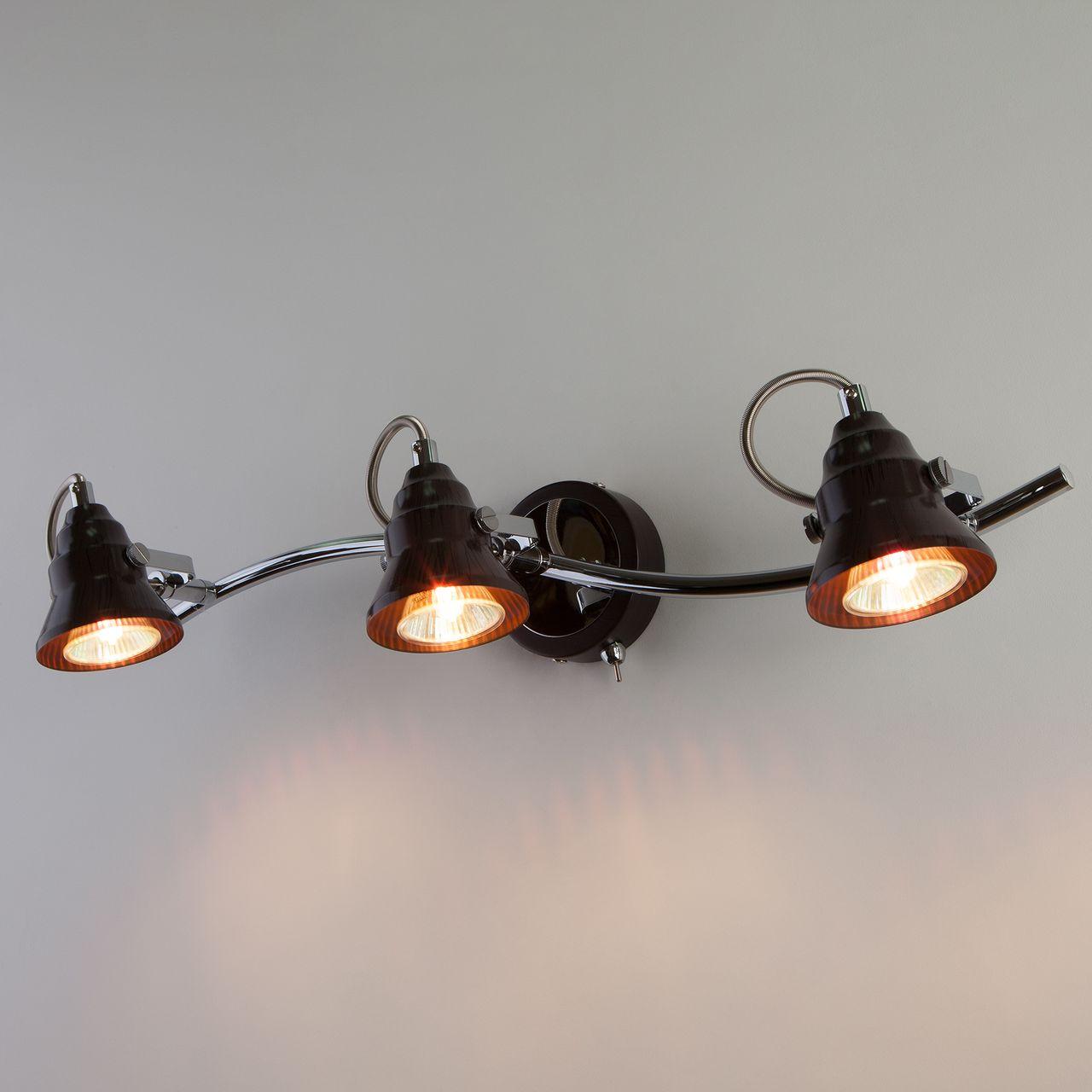 Спот Eurosvet Magnum 20062/3 хром/венге