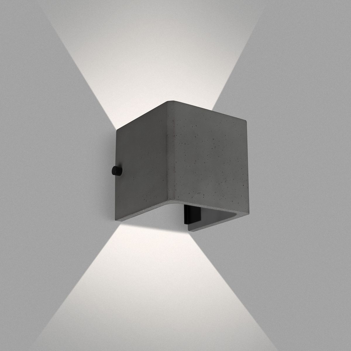 Уличный настенный светильник Arlight LGD-PERAN-WALL-S120x120-6W Warm3000 (BK, 0-80 deg, 230V) (IP65 Бетон) 051748