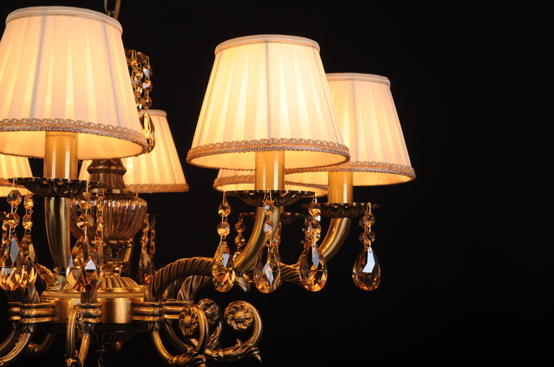 Подвесная люстра Abrasax Sylvia L.8110-8BR CRISTAL-SHADE