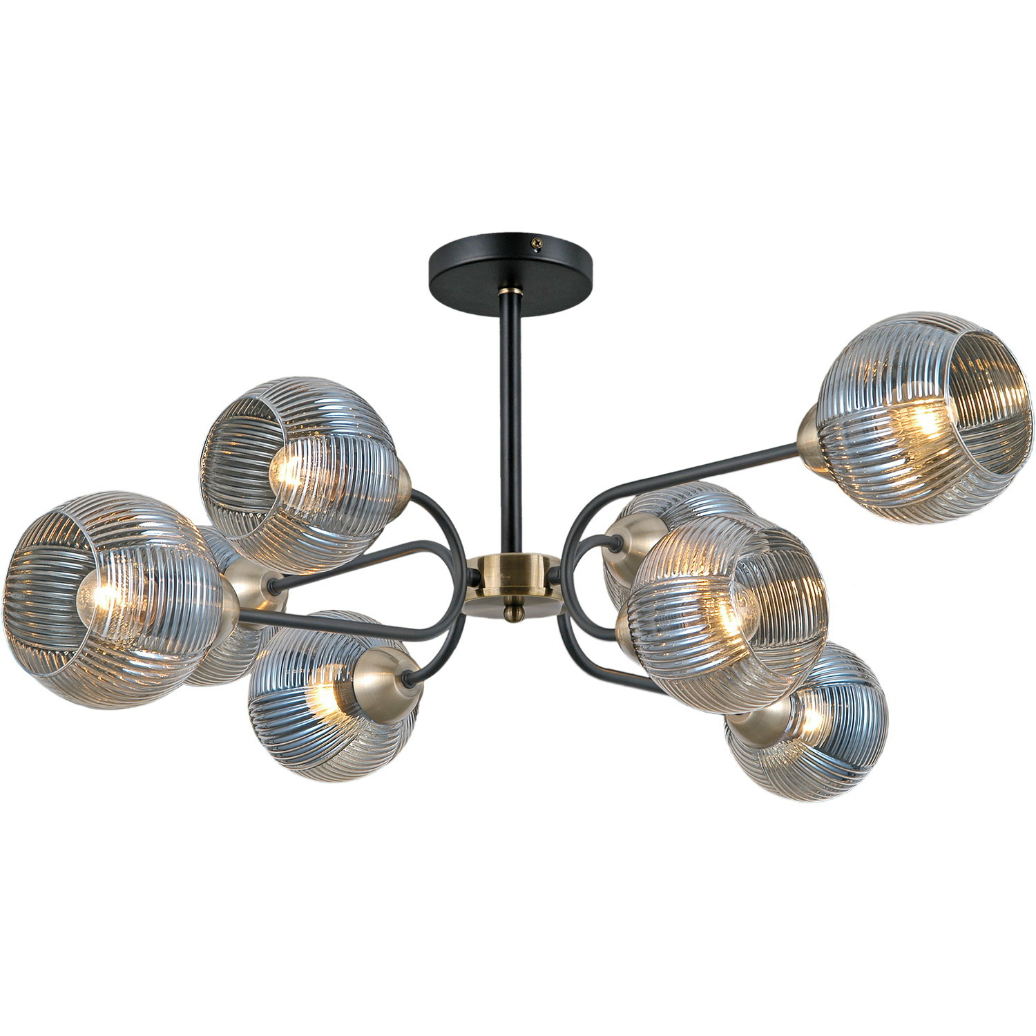 Люстра на штанге Illumico IL0398-8CSQ-79 BK AB