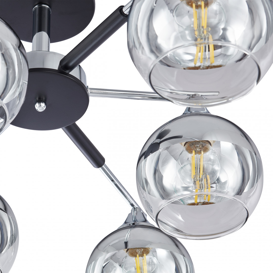 Люстра на штанге Arte Milano Napoli 339354/6 CR+BK