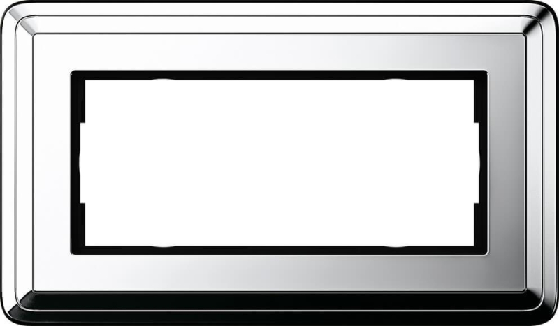 Рамка 2-модульная Gira ClassiX хром 1002641