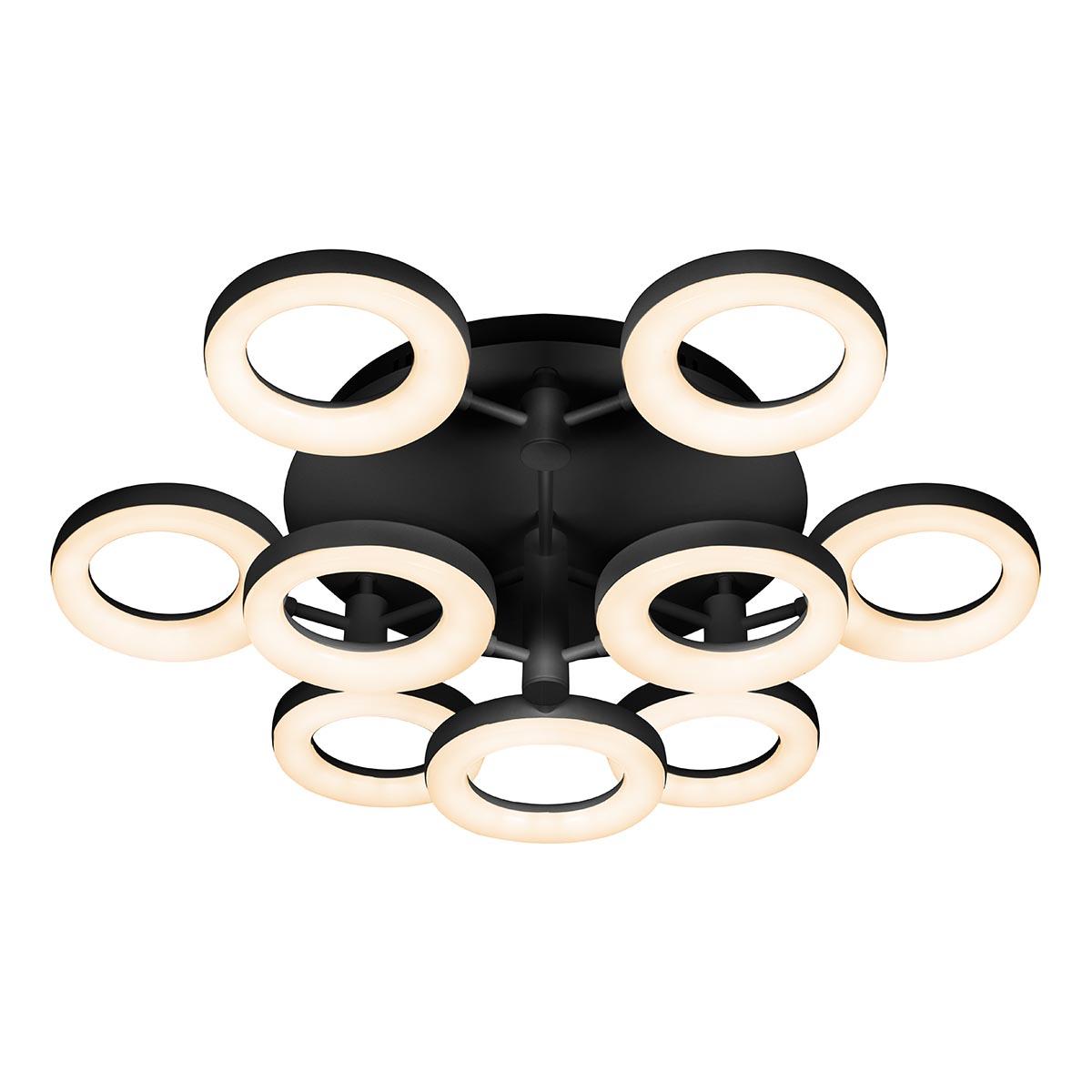 Потолочная светодиодная люстра с пультом управления iLedex Jomo FS-014-X9 108W BK