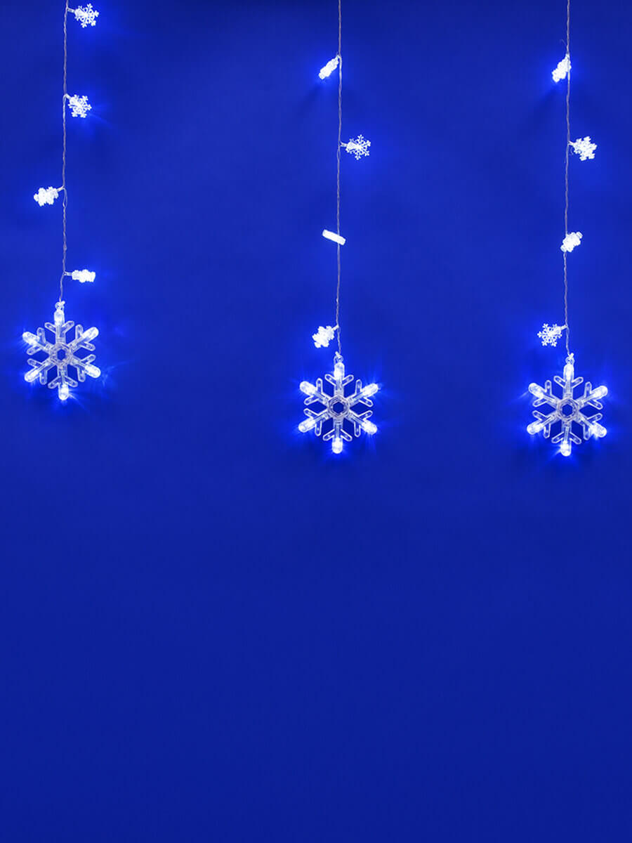 Светодиодная гирлянда (11129) Uniel занавес 220V белый ULD-E2706-100/DTA White IP20 SNOWFALL