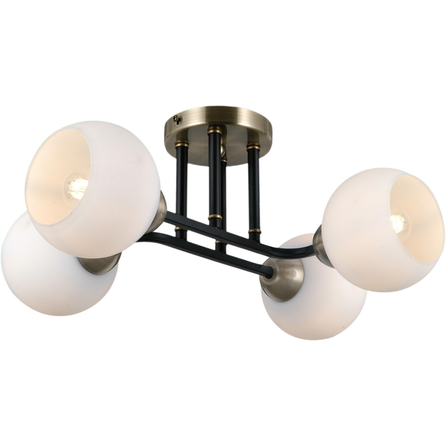 Люстра на штанге Illumico IL0395-4CBSQ-79 BK WT