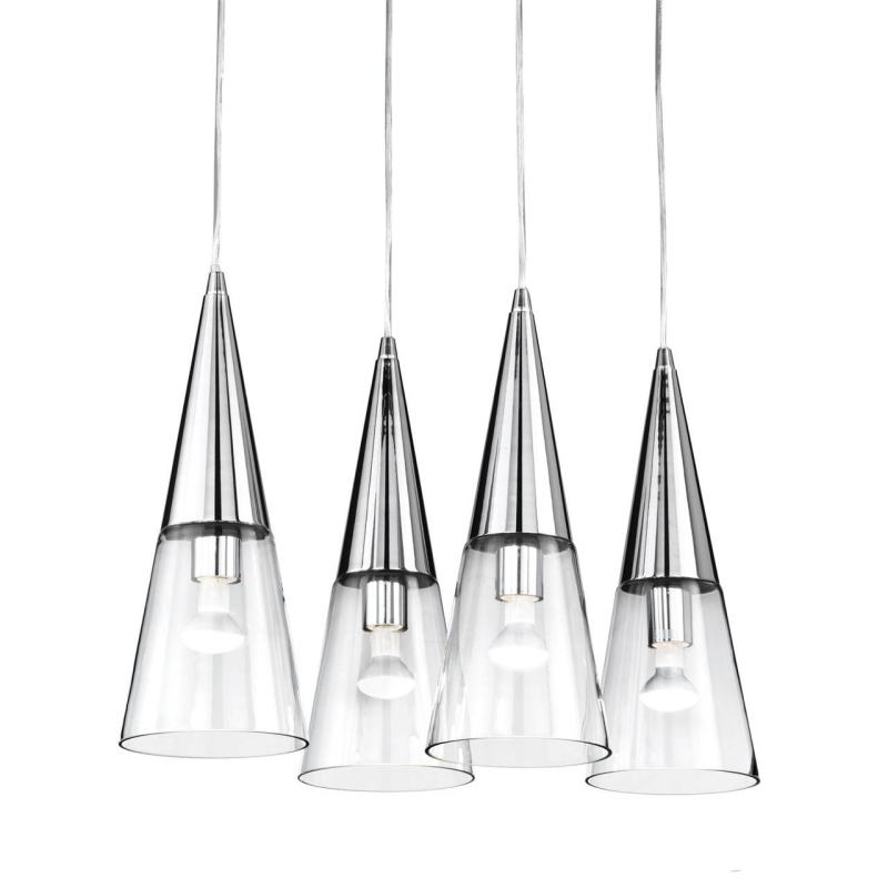 Подвесной светильник Ideal Lux Cono SP4 Cromo 083490