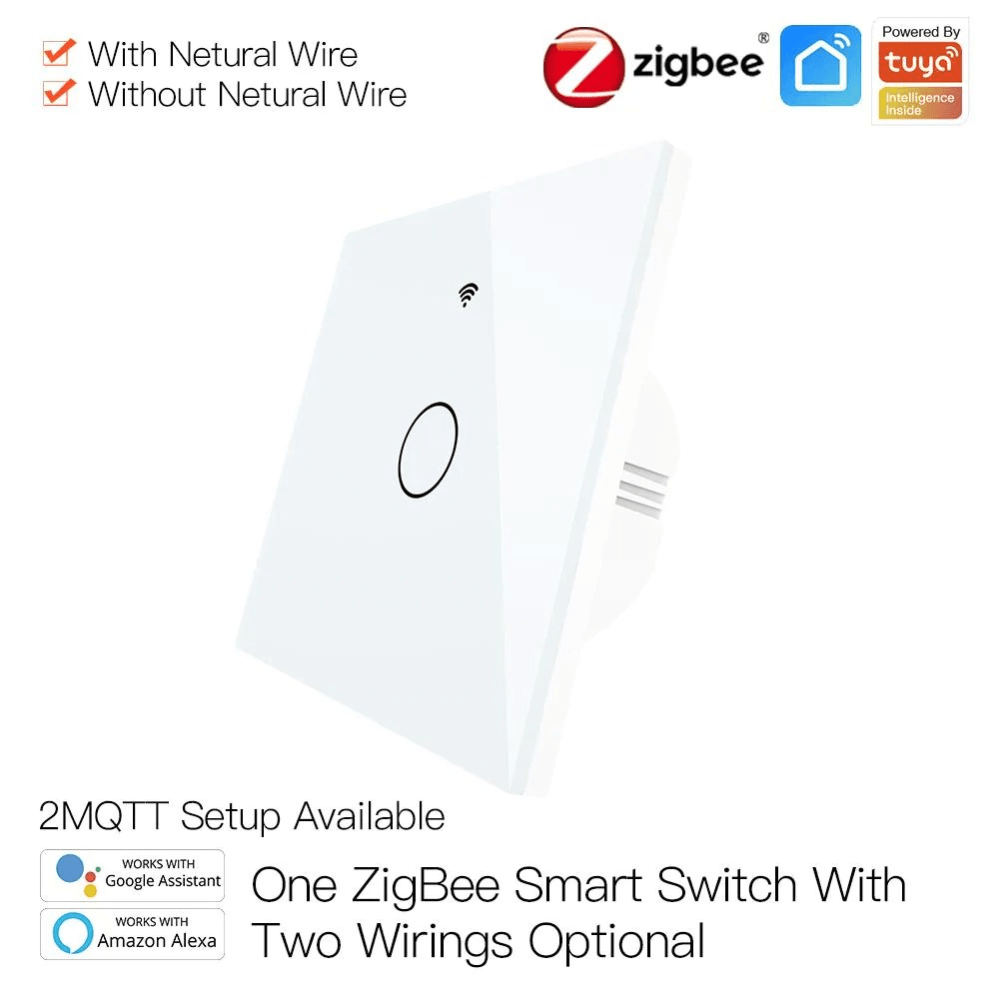 Выключатель Moes Gang Smart Switch Sensor w/o grounding 100-240 В ZS-EU1
