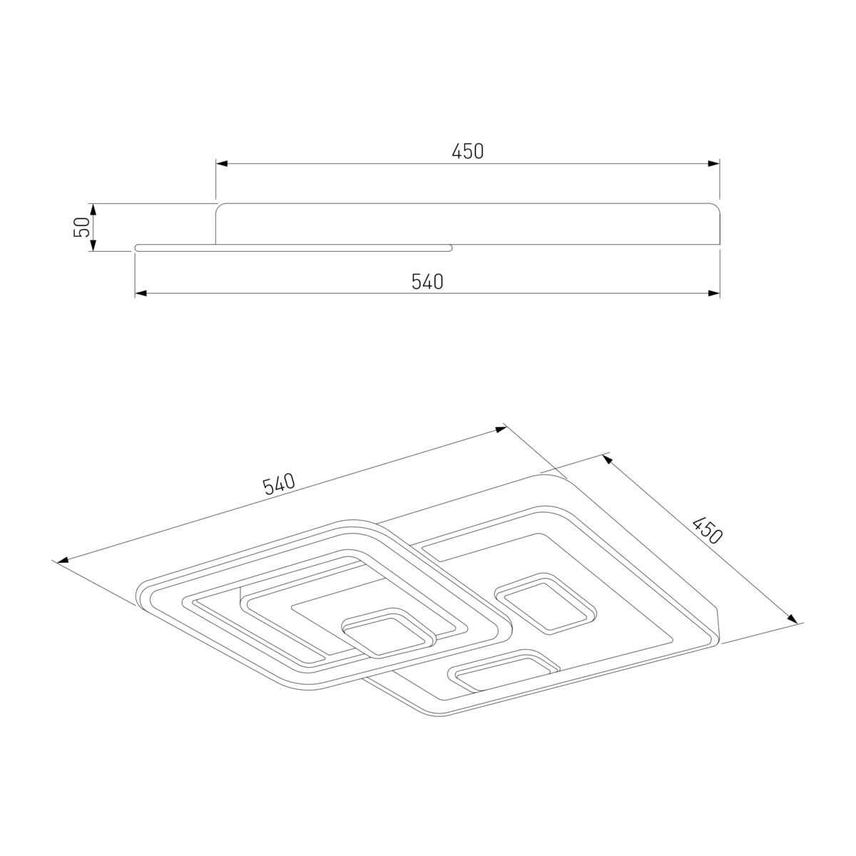 Потолочный светодиодный светильник Eurosvet Concord 90156/1 белый