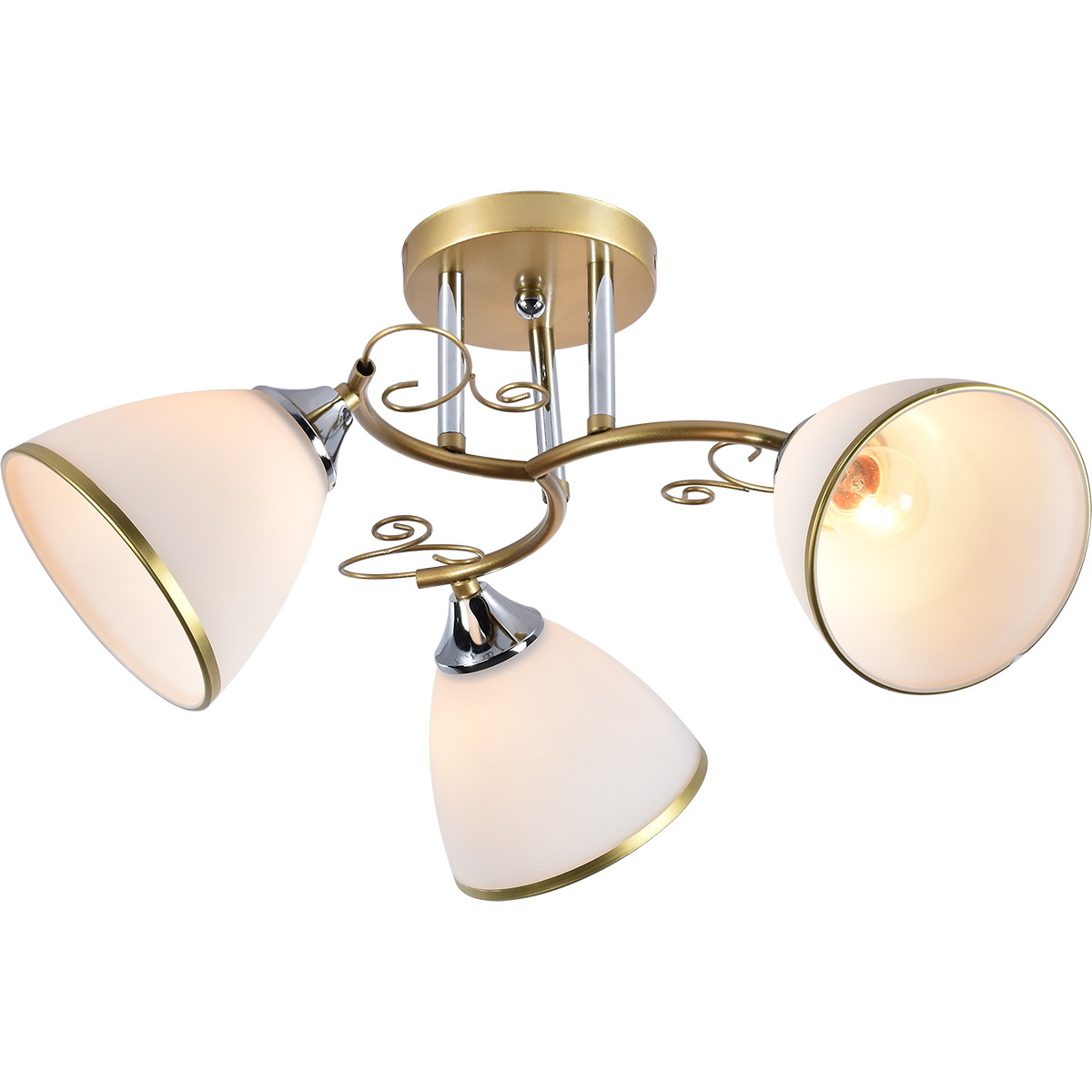 Люстра на штанге Reluce 91256-0.3-03 GD+CR