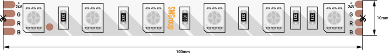 Светодиодная лента SWG SWG560-24-14.4-RGB 000020