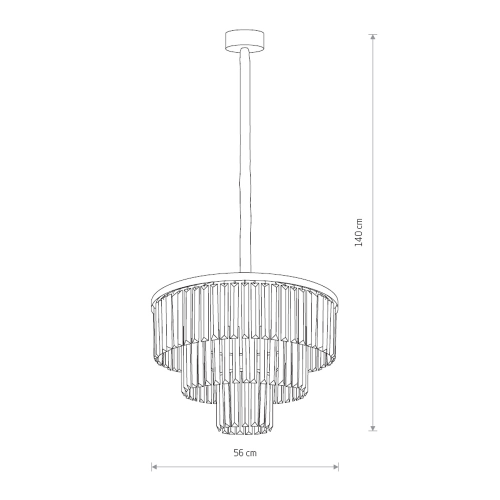 Подвесная люстра Nowodvorski Cristal M 7617