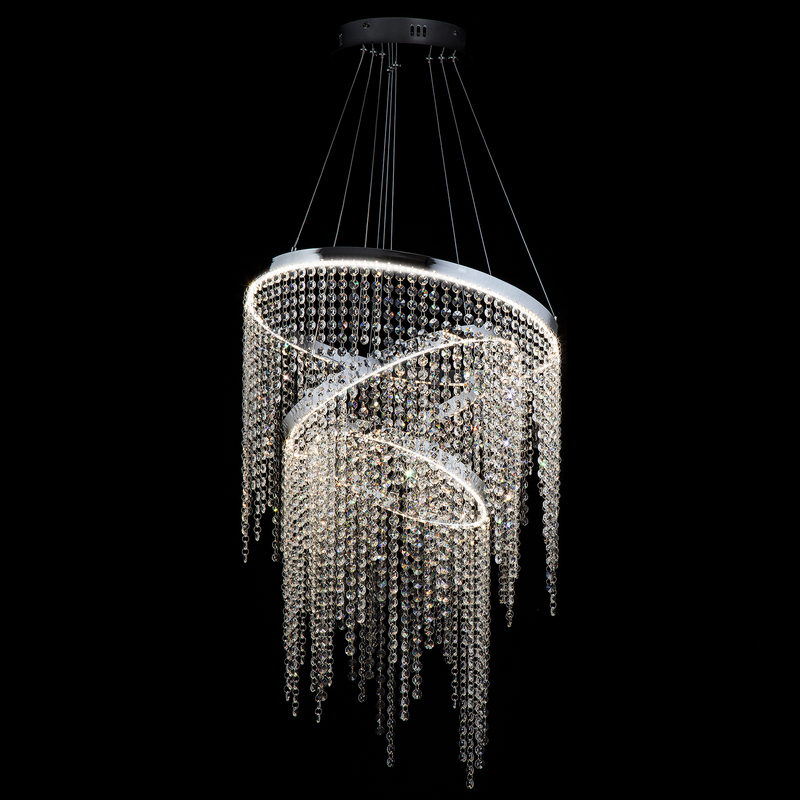 Подвесная светодиодная люстра Eurosvet Royal 90050/3 хром