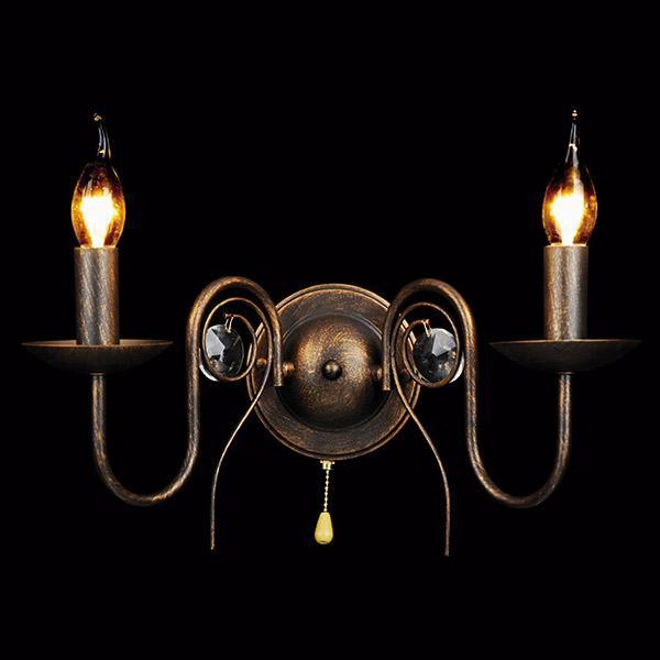 Бра Eurosvet 60018/2 черный с золотом