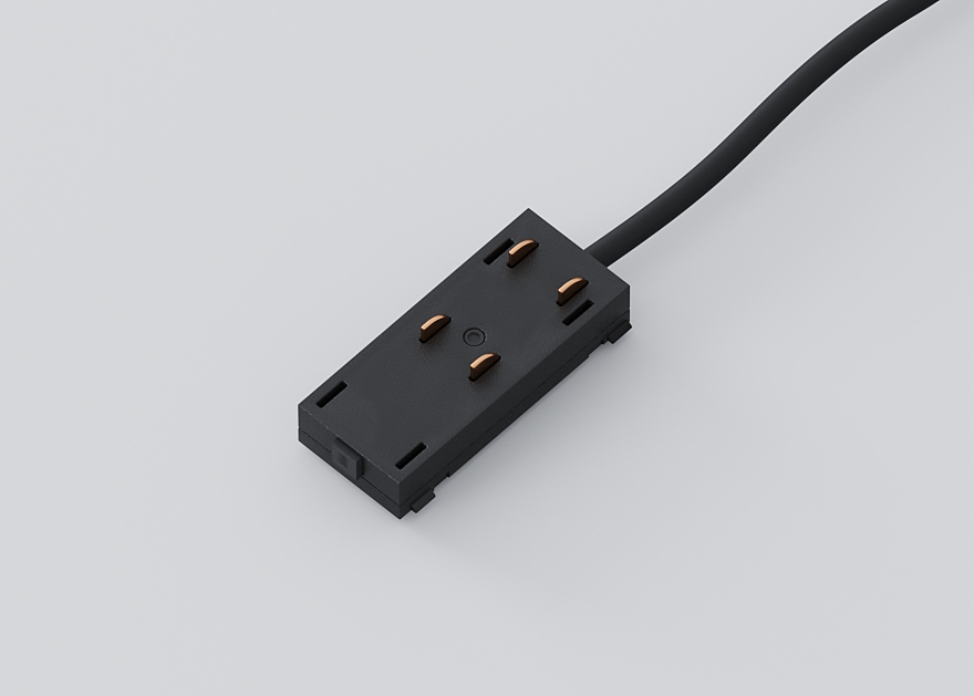 Коннектор Luminotti Slimline L.200.1.BK