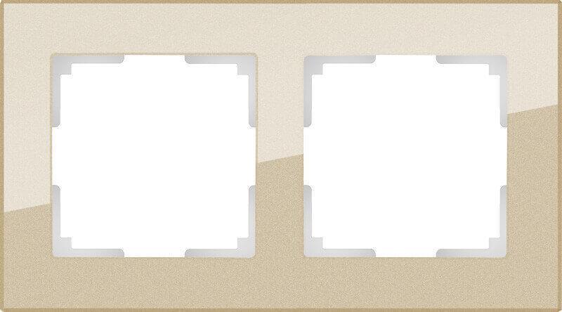 Рамка Werkel Favorit на 2 поста шампань WL01-Frame-02 4690389122965