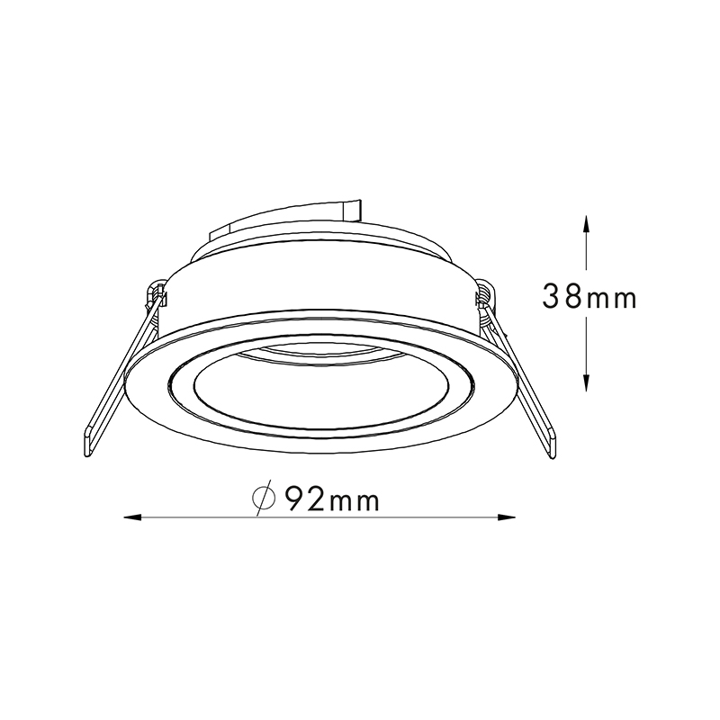 Встраиваемый светильник Zumaline CHUCK DL ROUND 92702