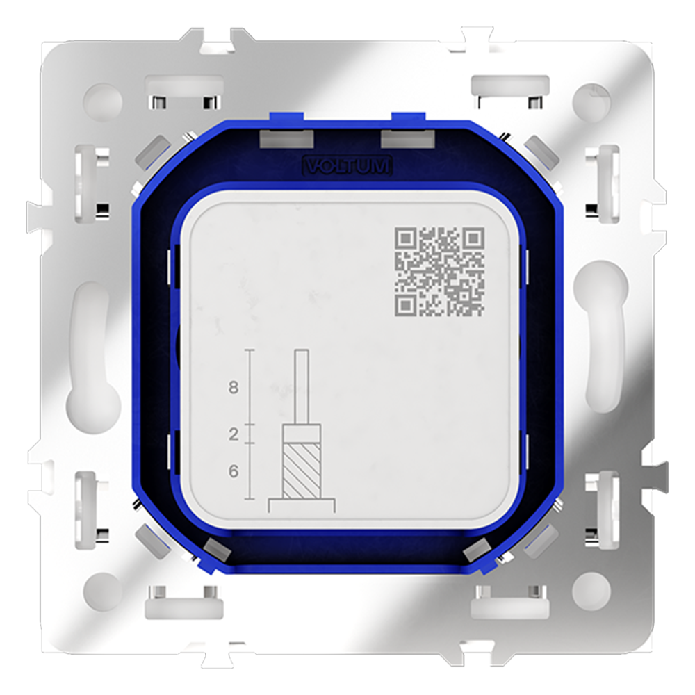 Розетка телевизионная Voltum S70 VLS060402 (белый матовый)