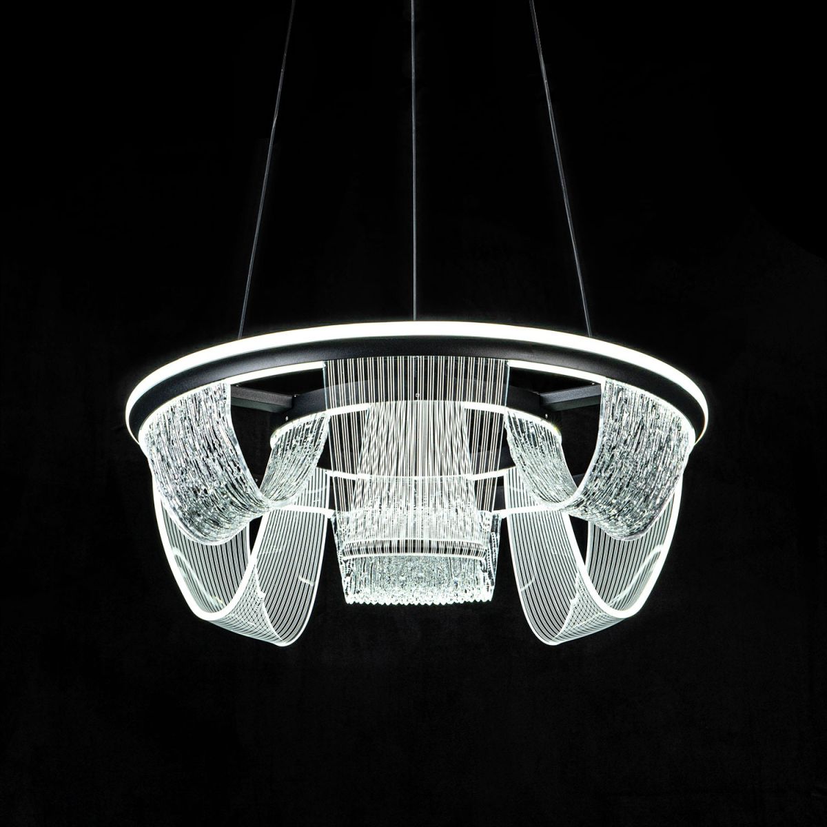 Подвесной светильник LED4U L7706-460 BK