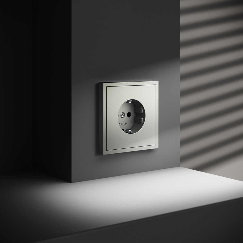 Розетка Voltum S70 VLS040105 (сталь)