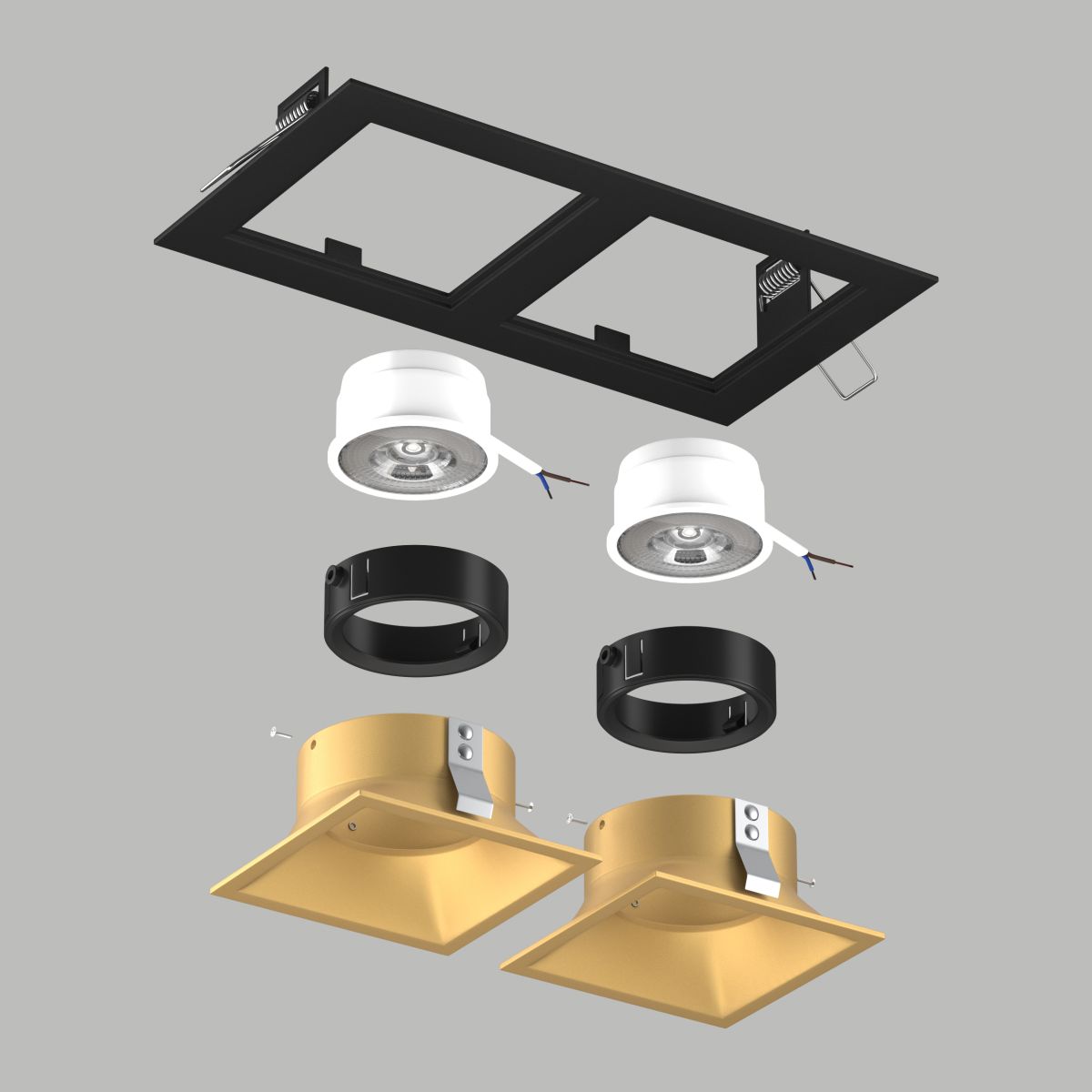 Встраиваемый светильник Lightstar Domino (214527+214503+214503+214007+214007) D5270303BMOD