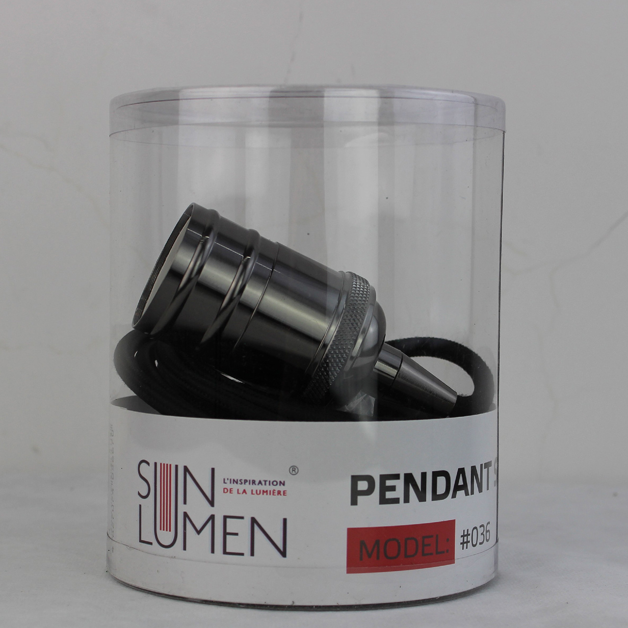 Ретро патрон с подвесом E27 Черный Sun Lumen 056-670