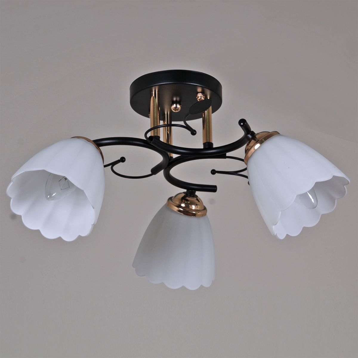 Потолочная люстра Reluce 10134-0.3-03 BK+FG