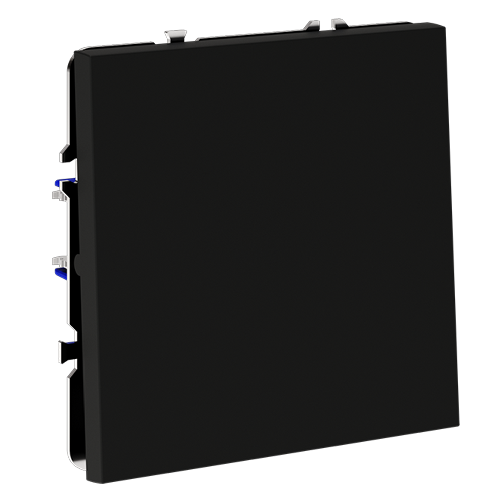 Выключатель с самовозвратом одноклавишный Voltum S70 VLS010608 (черный матовый)