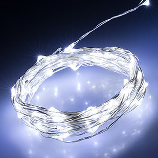 Уличная светодиодная гирлянда Arlight нить Роса 12V холодный белый WR-5000-1608-100LED Cool 030211