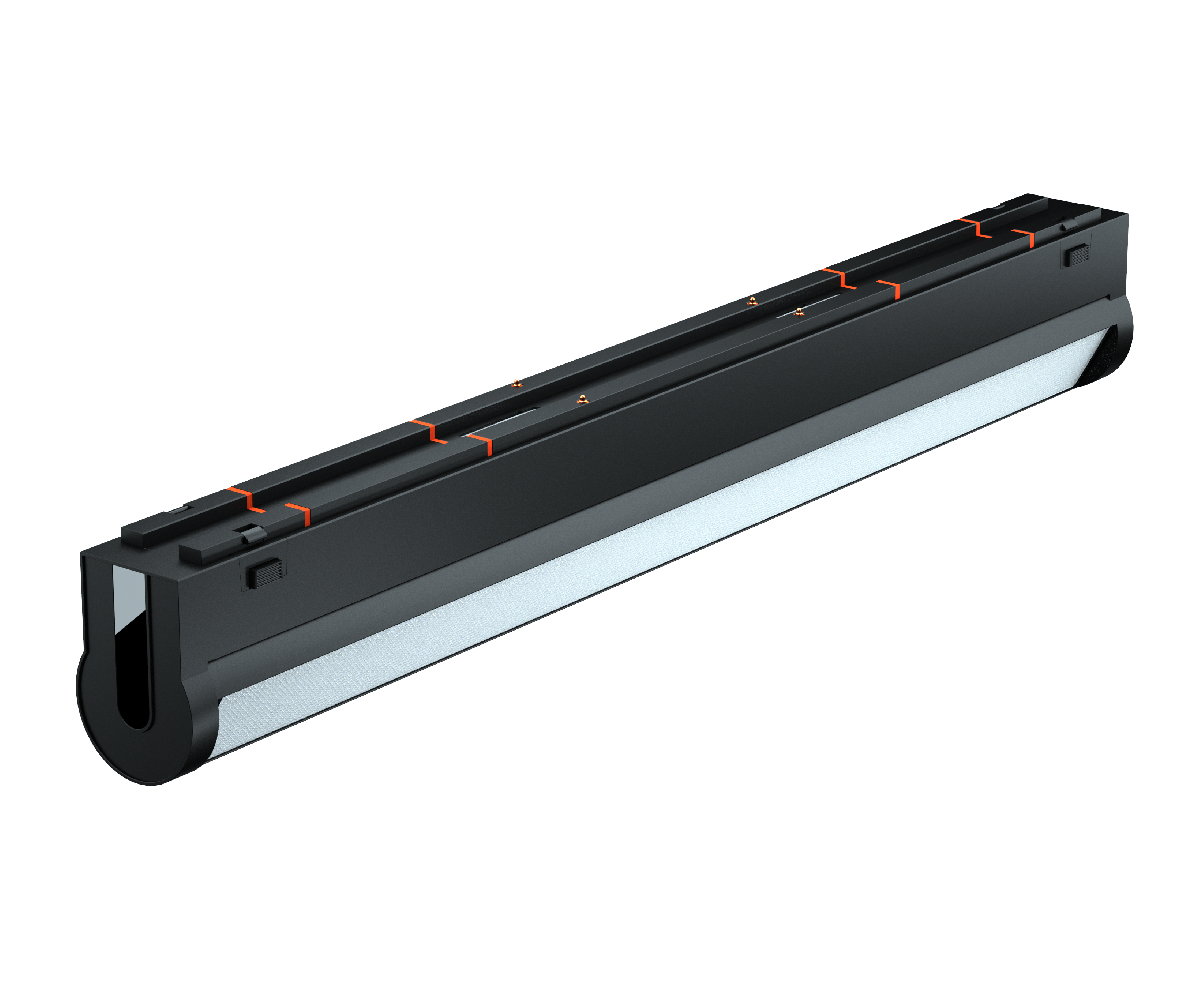 Трековый магнитный светильник iLedex Vision SMART 4825-040-L305-12W-110DG-BK