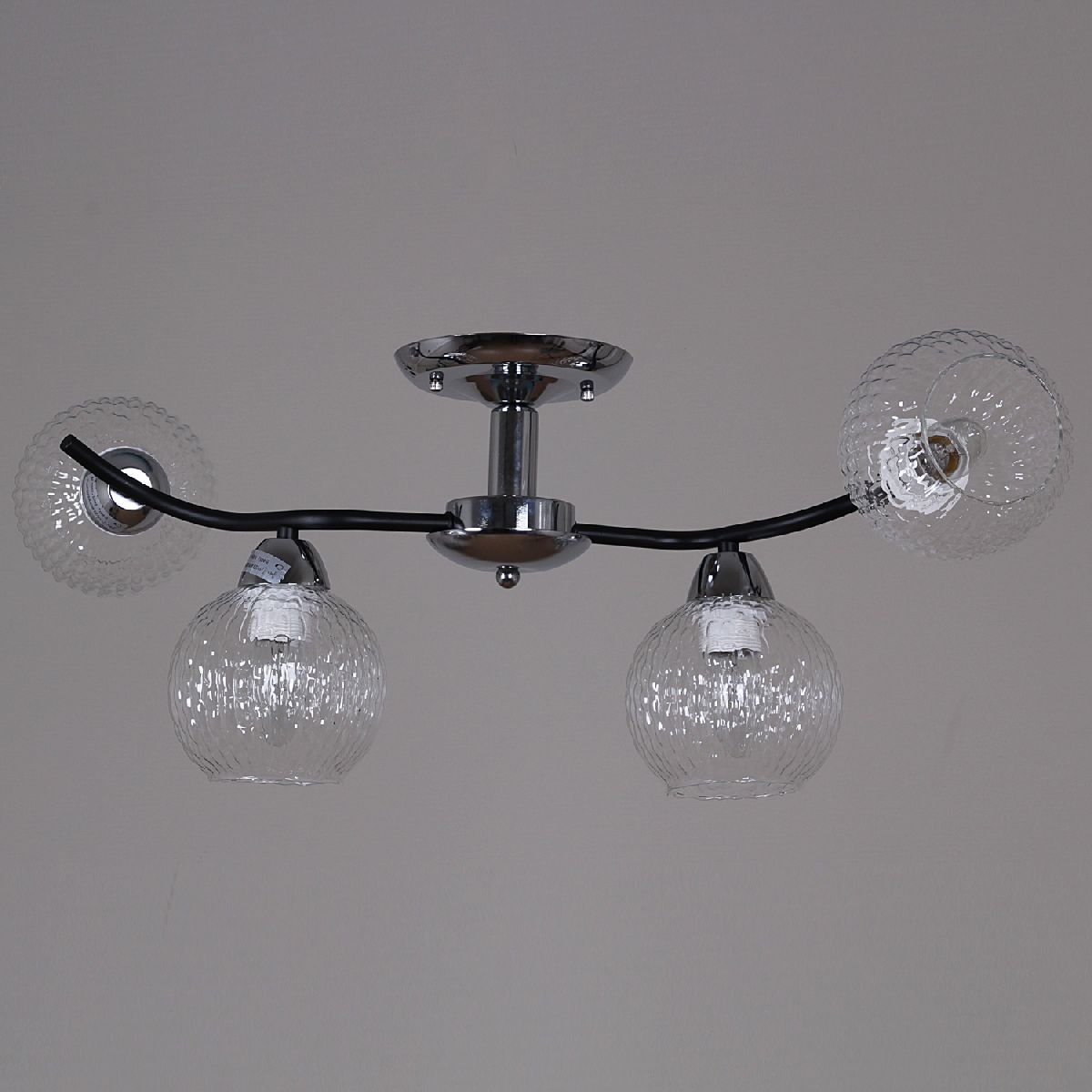 Потолочная люстра Reluce 07624-0.3-04 CR+BK