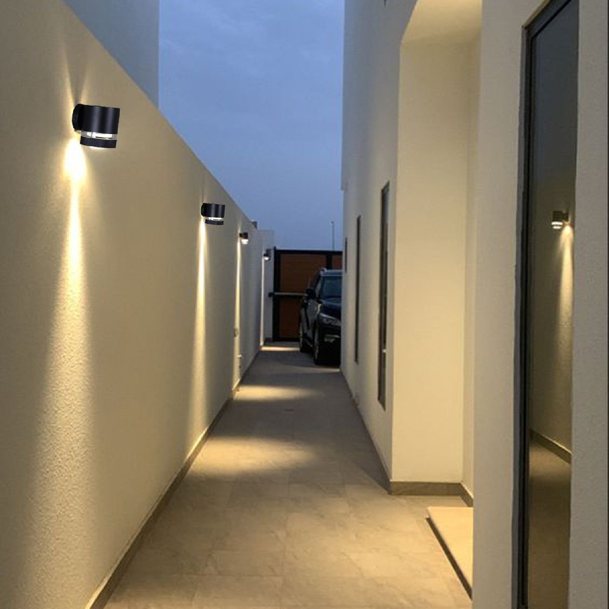 Уличный настенный светильник Reluce 86226-9.2-001CT GX53 BK