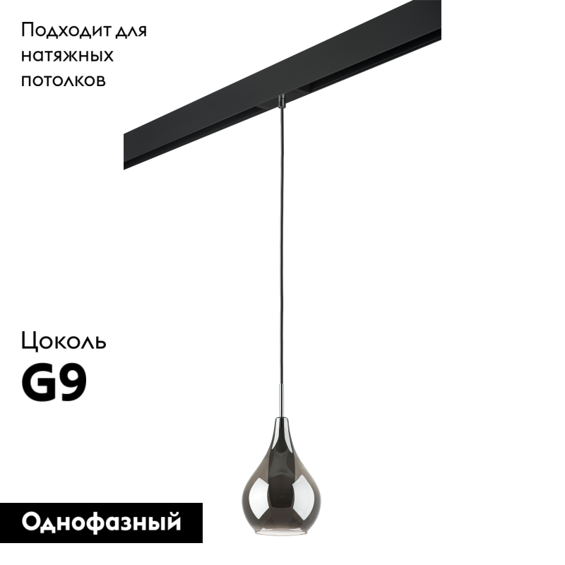 Трековый светильник Lightstar Pentola PRO803037 (803037+595007)