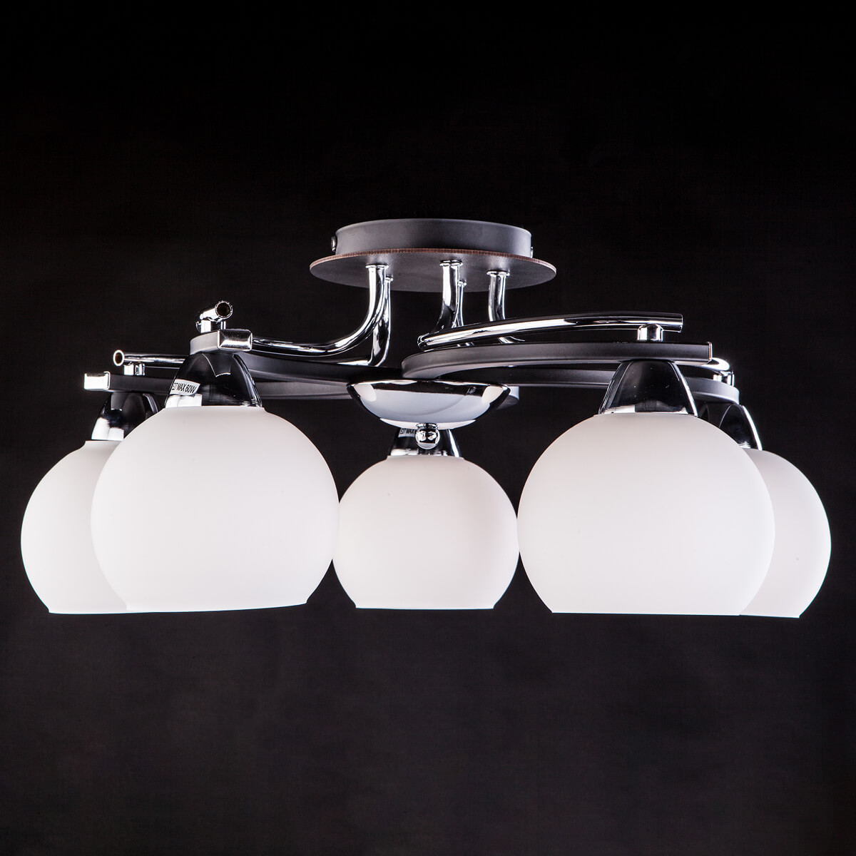 Потолочная люстра Eurosvet 9654/5 хром/венге