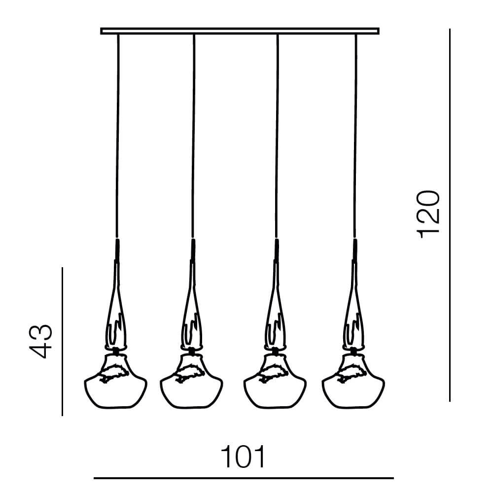 Подвесной светильник Azzardo Tasos 4 AZ0884
