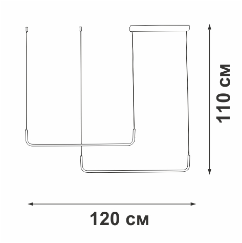 Подвесной светильник Vitaluce V2530-1/2S