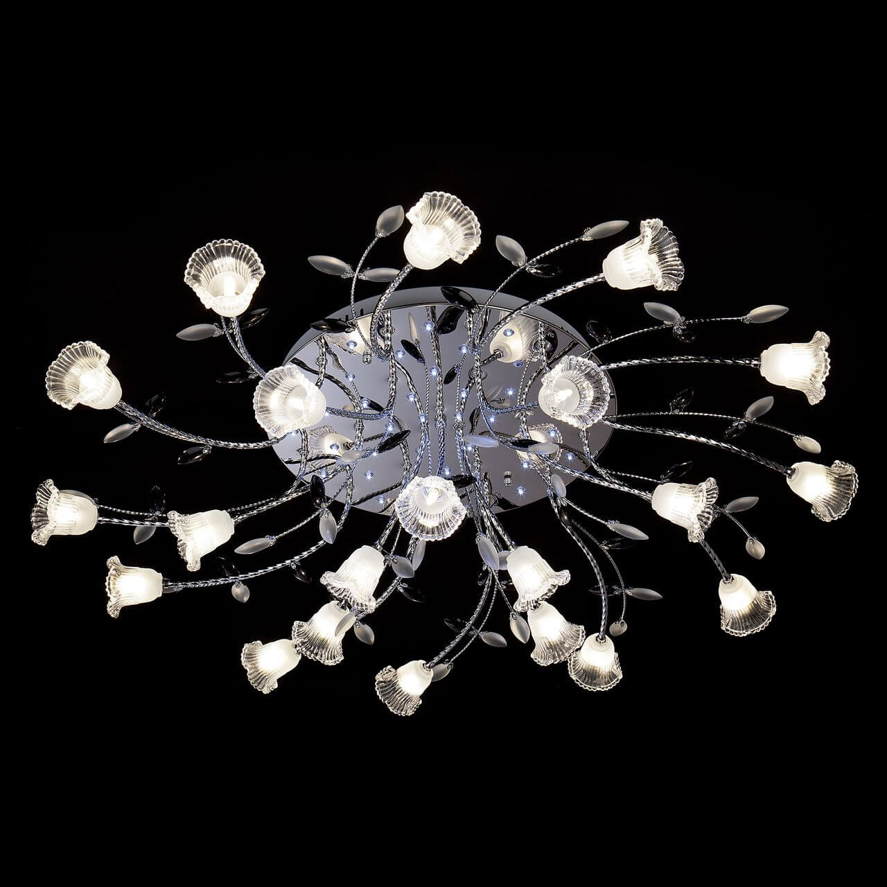 Потолочная светодиодная светодиодная люстра Eurosvet Florescence 80114/21 хром/белый