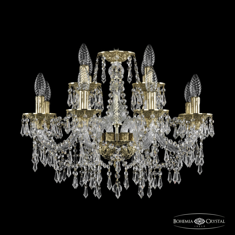 Подвесная люстра Bohemia Ivele Crystal 16103/8+4/195 G