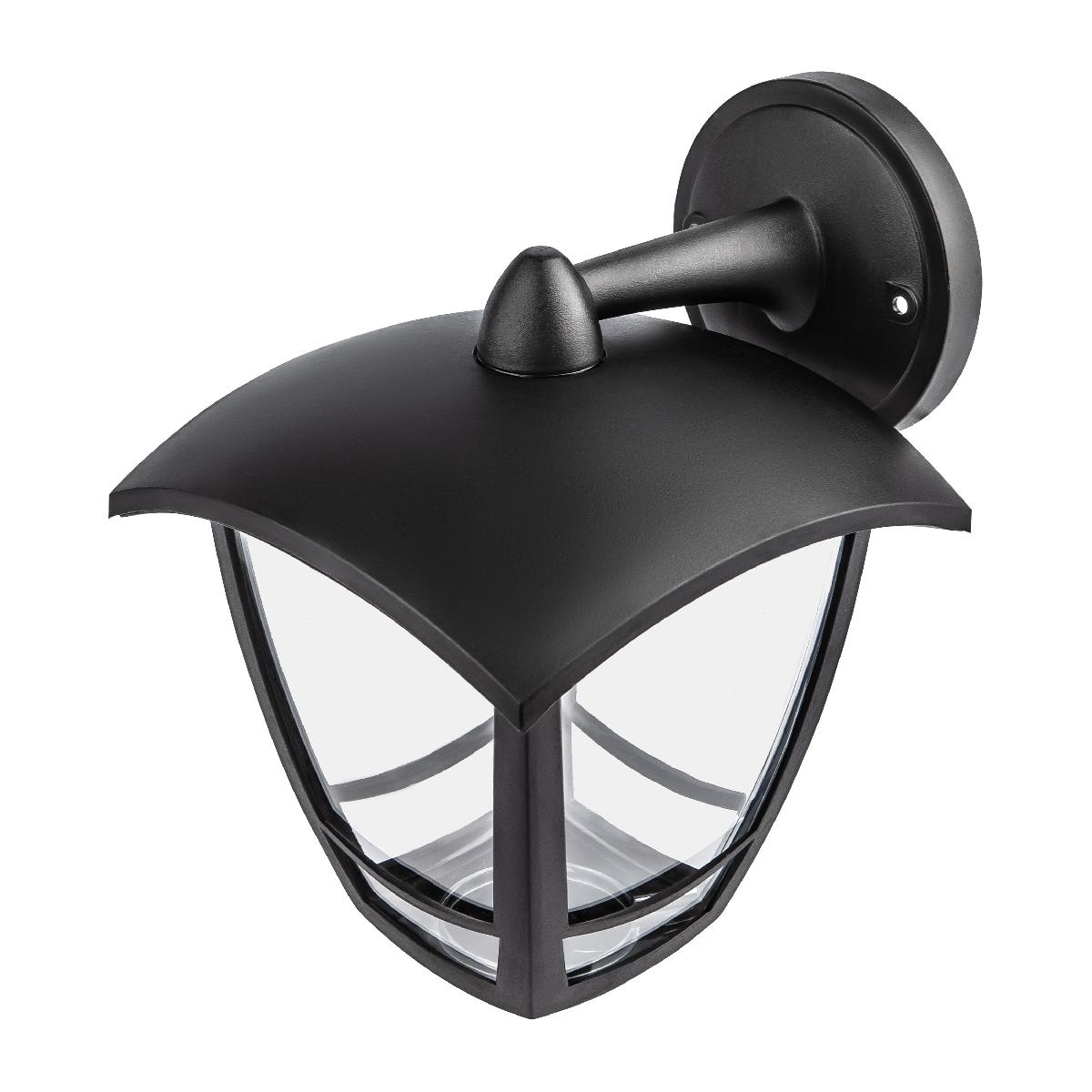 Уличный настенный светильник ЭРА НБУ 07-40-002 «Дели 2» черный Б0051186