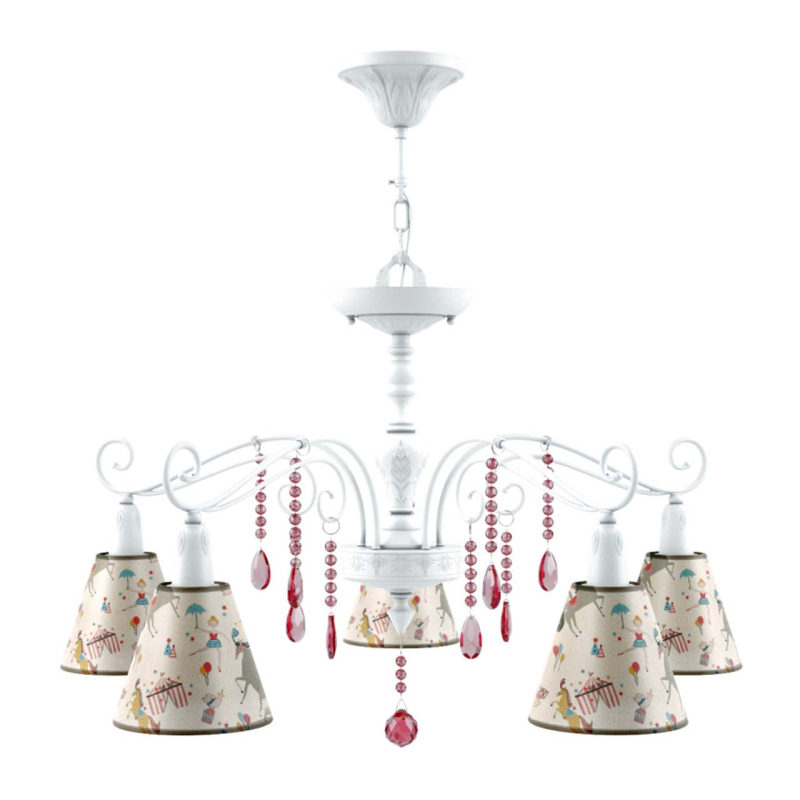 Подвесная люстра Lamp4you Provence E4-05-WM-LMP-O-14-CRL-E4-05-PK-DN