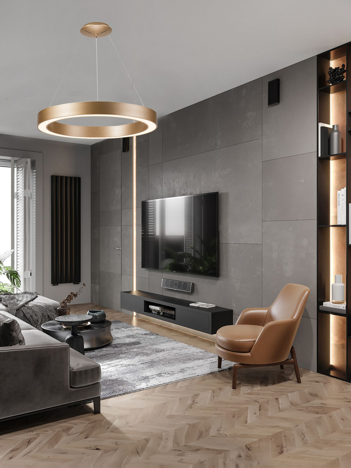 Подвесной светодиодный светильник Milosh tendence 0688CL-48GD