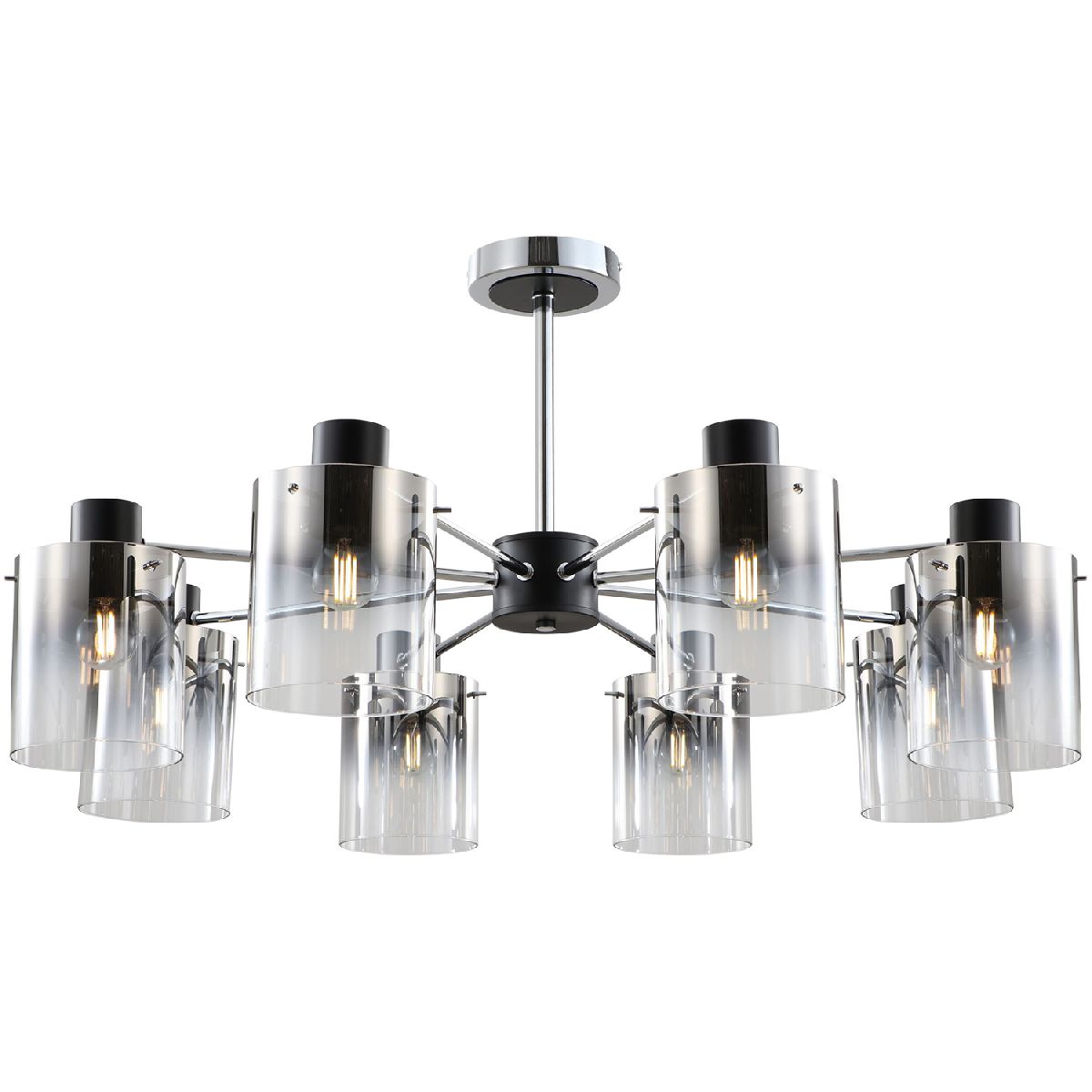 Люстра на штанге Illumico IL5599-8PST-79 CR BK