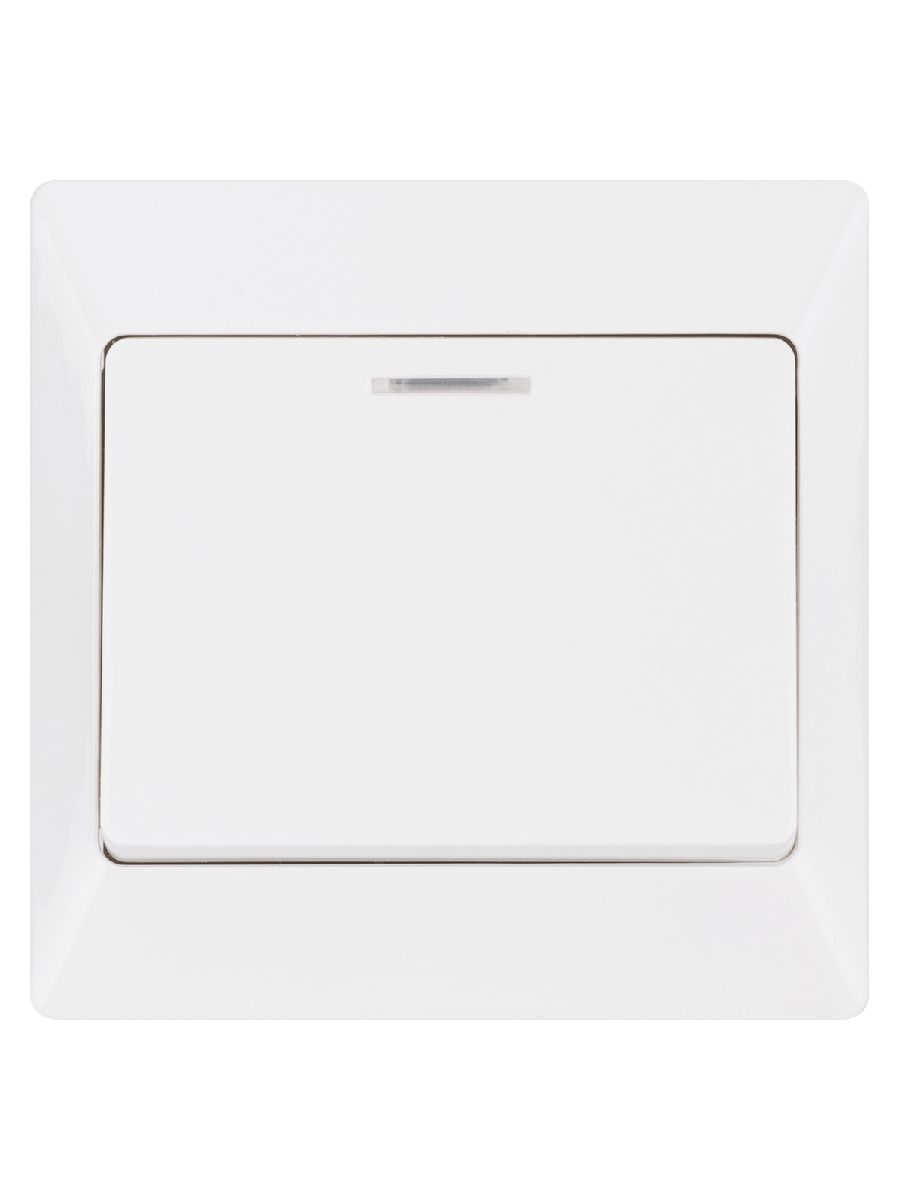 Выключатель одноклавишный с подсветкой Ильмень TDM Electric SQ1823-0003