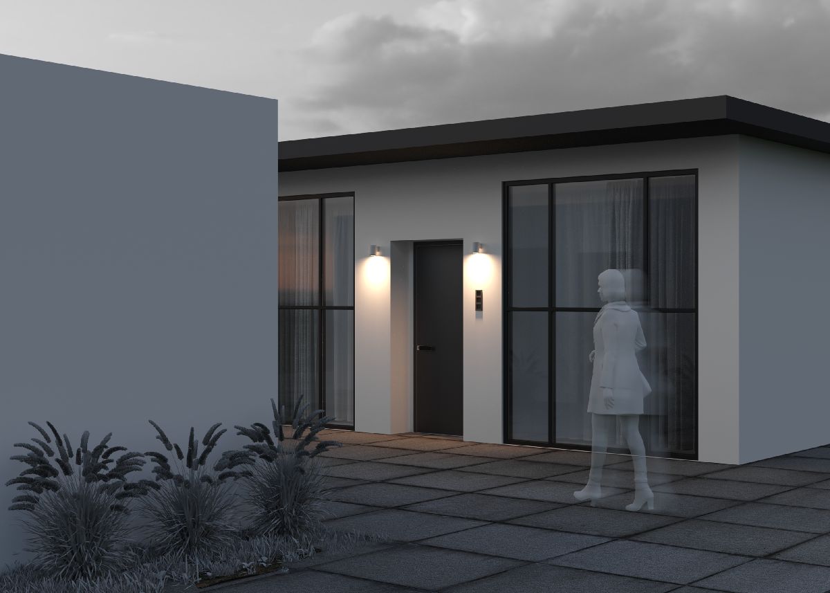 Уличный настенный светильник Maytoni Shim O303WL-L5W3K