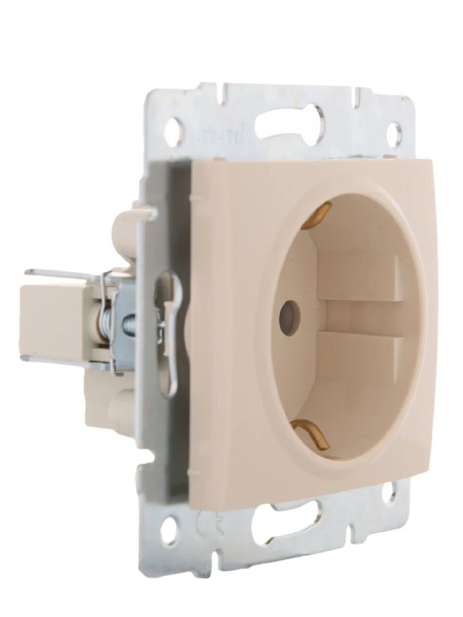 Розетка с защитой от детей Lezard Karina 707-0388-124B