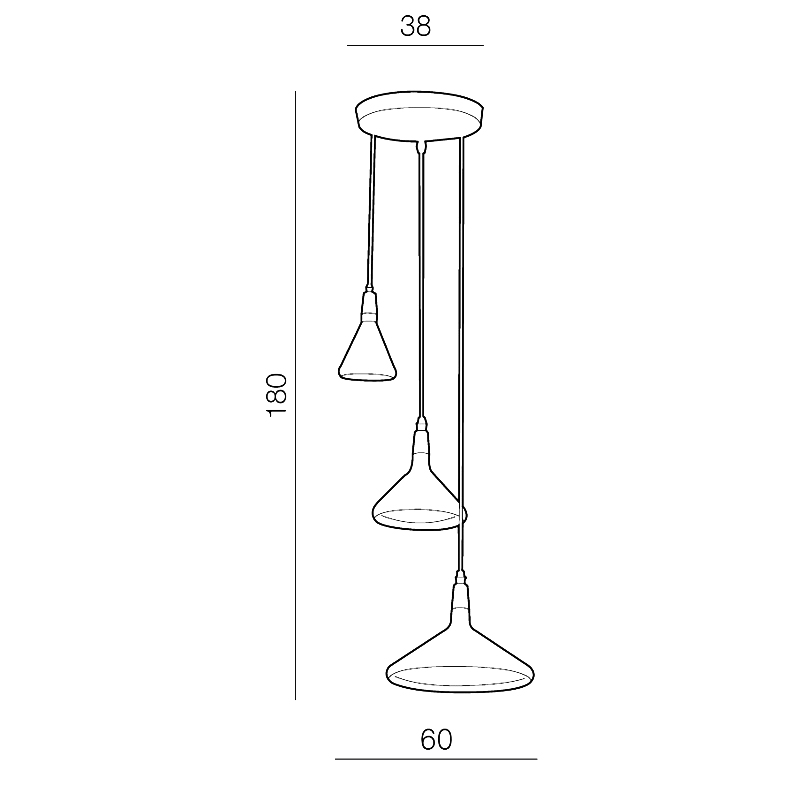 Подвесная люстра Azzardo Ida mix AZ1880